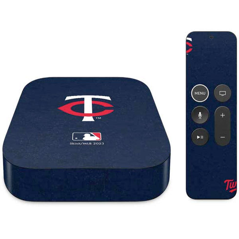 MLB Minnesota Twins - Solid Distressed Apple TV Skin