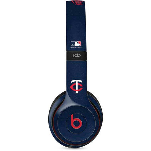 MLB Minnesota Twins - Solid Distressed Beats Solo 2 Wireless Skin