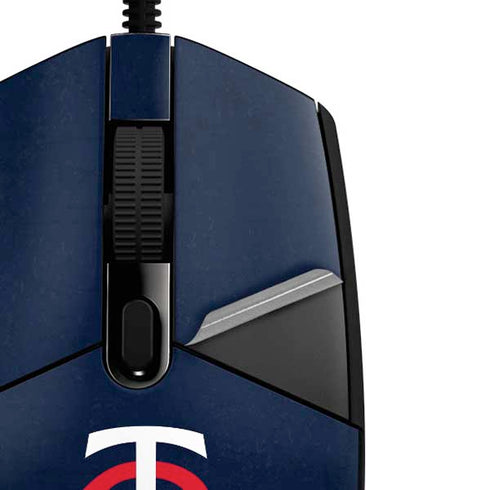 MLB Minnesota Twins - Solid Distressed G203 Prodigy RGB Wired Gaming Mouse Skin