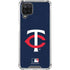 MLB Minnesota Twins - Solid Distressed Galaxy A12 Clear Case