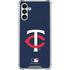 MLB Minnesota Twins - Solid Distressed Galaxy A13 5G Clear Case