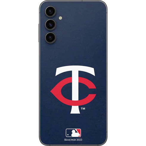 MLB Minnesota Twins - Solid Distressed Galaxy A14 5G Skin