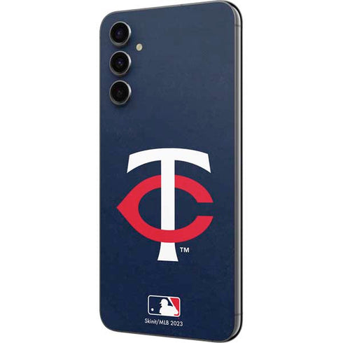 MLB Minnesota Twins - Solid Distressed Galaxy A14 5G Skin