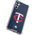 MLB Minnesota Twins - Solid Distressed Galaxy A15 5G Clear Case
