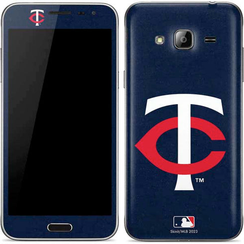MLB Minnesota Twins - Solid Distressed Galaxy J3 Skin