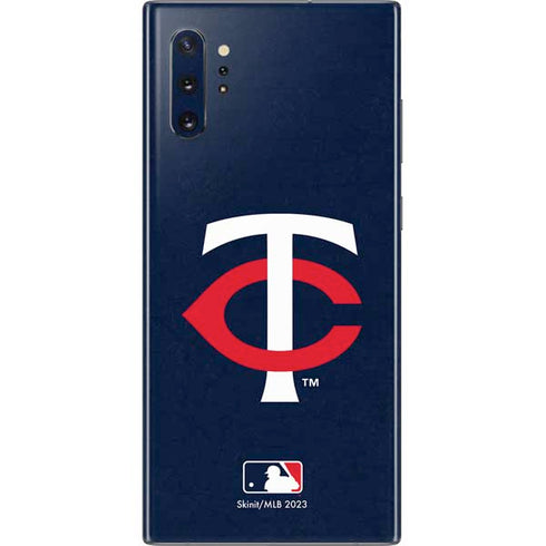 MLB Minnesota Twins - Solid Distressed Galaxy Note 10 Plus Skin