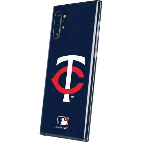 MLB Minnesota Twins - Solid Distressed Galaxy Note 10 Plus Skin