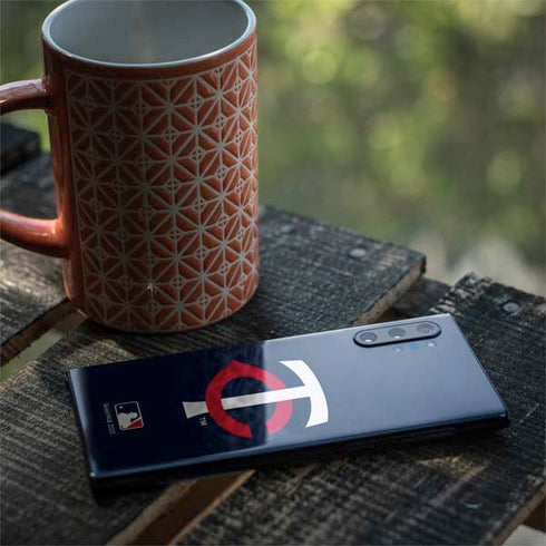 MLB Minnesota Twins - Solid Distressed Galaxy Note 10 Plus Skin
