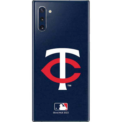 MLB Minnesota Twins - Solid Distressed Galaxy Note 10 Skin