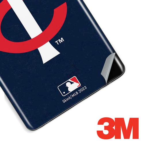 MLB Minnesota Twins - Solid Distressed Galaxy Note 8 Skin