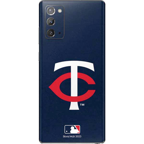 MLB Minnesota Twins - Solid Distressed Galaxy Note20 5G Skin