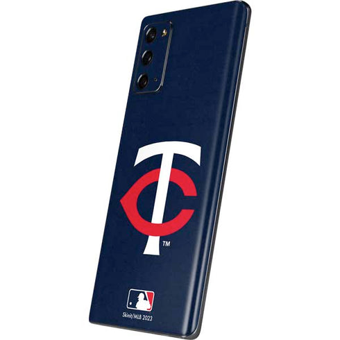 MLB Minnesota Twins - Solid Distressed Galaxy Note20 5G Skin