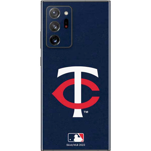 MLB Minnesota Twins - Solid Distressed Galaxy Note20 Ultra 5G Skin