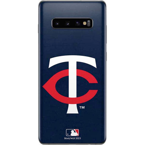 MLB Minnesota Twins - Solid Distressed Galaxy S10 Plus Skin