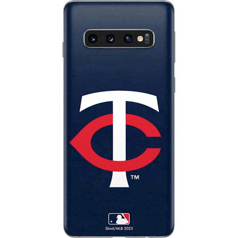 MLB Minnesota Twins - Solid Distressed Galaxy S10 Skin