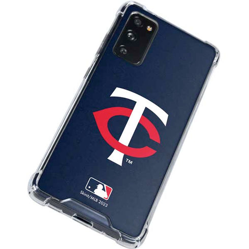 MLB Minnesota Twins - Solid Distressed Galaxy S20 FE Clear Case