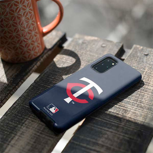 MLB Minnesota Twins - Solid Distressed Galaxy S20 Plus Pro Case