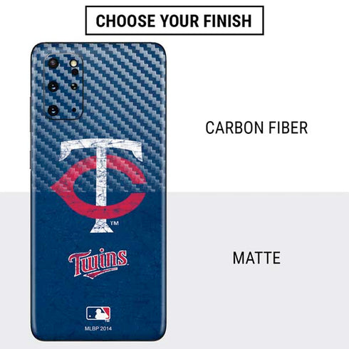 MLB Minnesota Twins - Solid Distressed Galaxy S20 Plus Skin