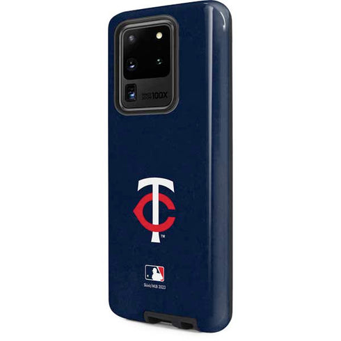 MLB Minnesota Twins - Solid Distressed Galaxy S20 Ultra 5G Pro Case