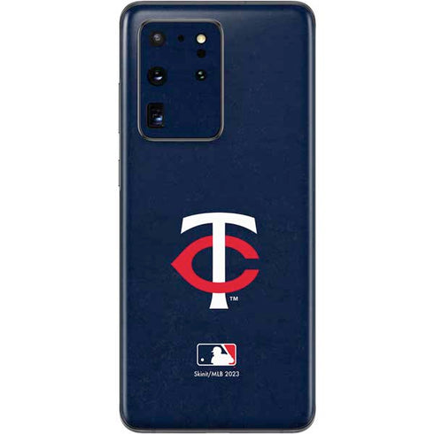MLB Minnesota Twins - Solid Distressed Galaxy S20 Ultra 5G Skin