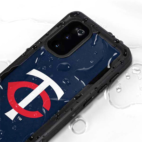 MLB Minnesota Twins - Solid Distressed Galaxy S20 Waterproof Case