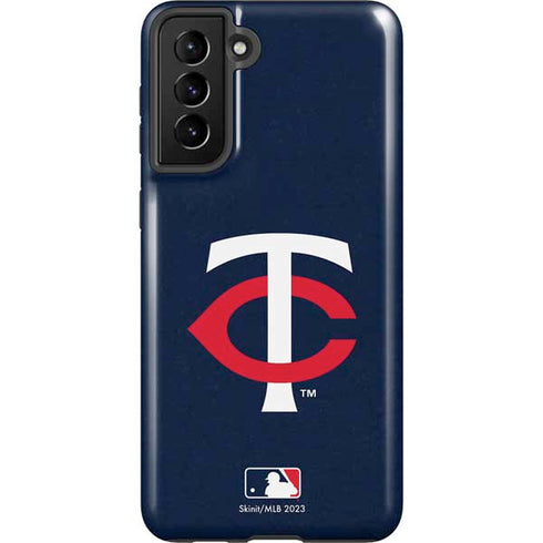 MLB Minnesota Twins - Solid Distressed Galaxy S21 FE Pro Case