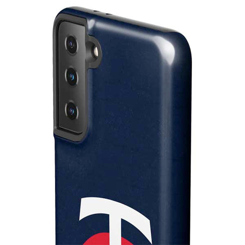 MLB Minnesota Twins - Solid Distressed Galaxy S21 FE Pro Case