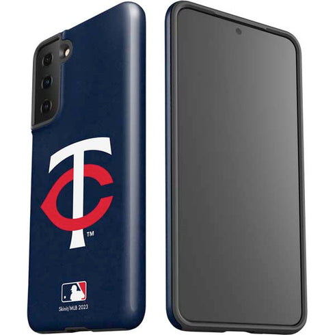 MLB Minnesota Twins - Solid Distressed Galaxy S21 FE Pro Case