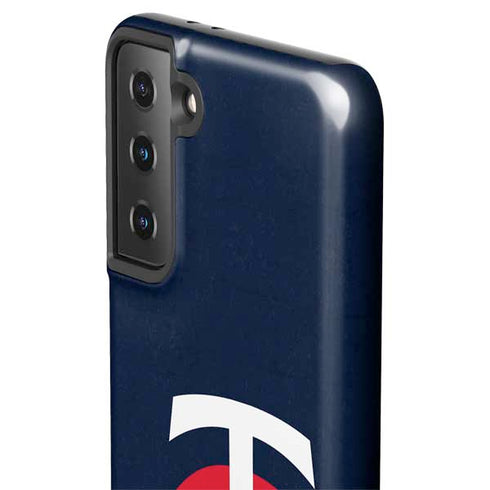 MLB Minnesota Twins - Solid Distressed Galaxy S21 Plus 5G Pro Case