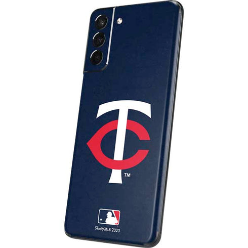 MLB Minnesota Twins - Solid Distressed Galaxy S21 Plus 5G Skin