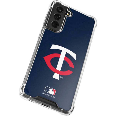 MLB Minnesota Twins - Solid Distressed Galaxy S22 Clear Case