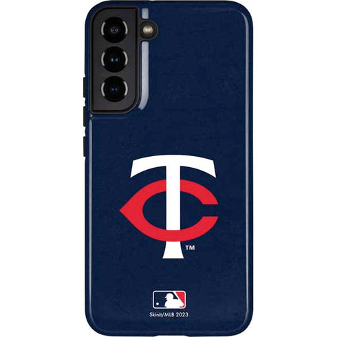 MLB Minnesota Twins - Solid Distressed Galaxy S22 Plus Pro Case