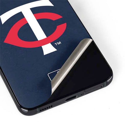 MLB Minnesota Twins - Solid Distressed Galaxy S22 Plus Skin