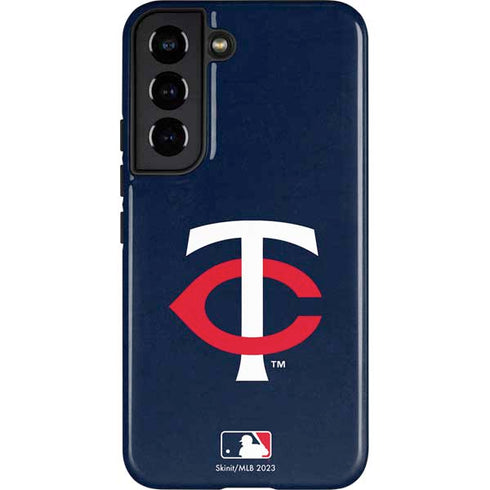 MLB Minnesota Twins - Solid Distressed Galaxy S22 Pro Case