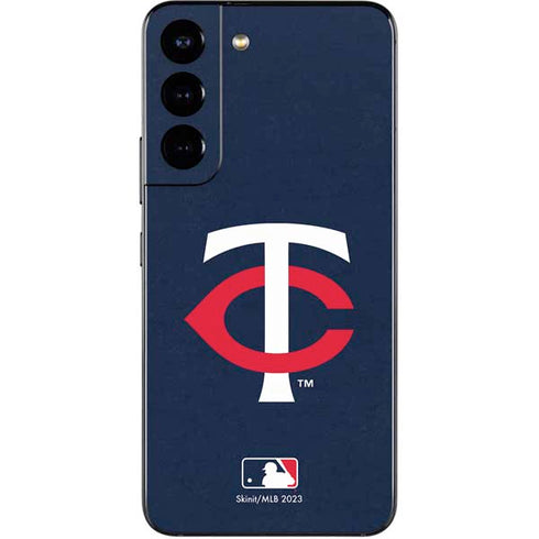 MLB Minnesota Twins - Solid Distressed Galaxy S22 Skin