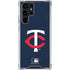 MLB Minnesota Twins - Solid Distressed Galaxy S22 Ultra Clear Case