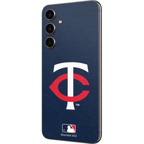 MLB Minnesota Twins - Solid Distressed Galaxy S23 FE Skin
