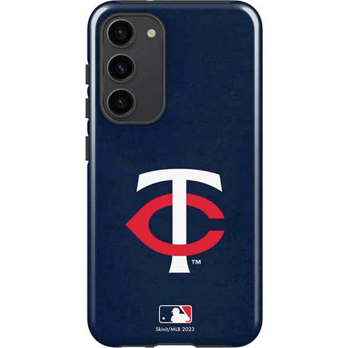 MLB Minnesota Twins - Solid Distressed Galaxy S23 Plus Pro Case