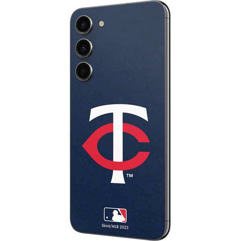 MLB Minnesota Twins - Solid Distressed Galaxy S23 Plus Skin