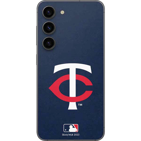 MLB Minnesota Twins - Solid Distressed Galaxy S23 Skin