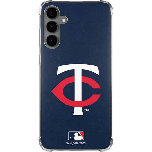 MLB Minnesota Twins - Solid Distressed Galaxy S24 Plus Clear Case