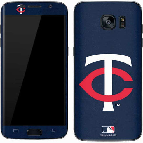 MLB Minnesota Twins - Solid Distressed Galaxy S7 Skin