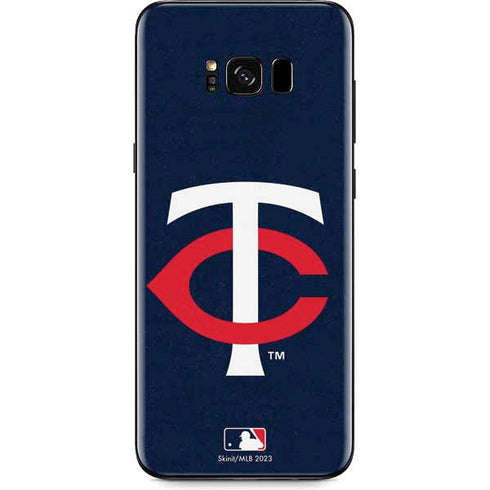 MLB Minnesota Twins - Solid Distressed Galaxy S8 Skin