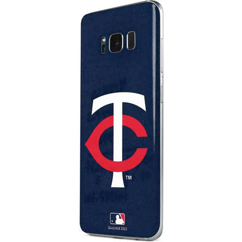 MLB Minnesota Twins - Solid Distressed Galaxy S8 Skin