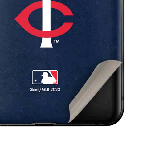 MLB Minnesota Twins - Solid Distressed Galaxy Z Flip Skin