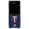 MLB Minnesota Twins - Solid Distressed Galaxy Z Flip5 5G Clear Case
