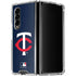 MLB Minnesota Twins - Solid Distressed Galaxy Z Fold4 5G Clear Case