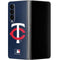 MLB Minnesota Twins - Solid Distressed Galaxy Z Fold4 5G Skin