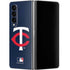 MLB Minnesota Twins - Solid Distressed Galaxy Z Fold4 5G Skin