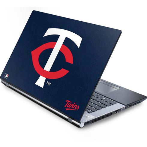 MLB Minnesota Twins - Solid Distressed Generic Laptop Skin